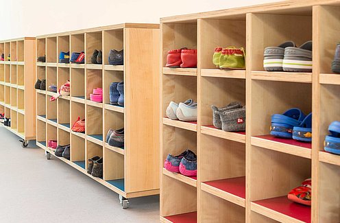 And every shoe gets a place in the shoe rack